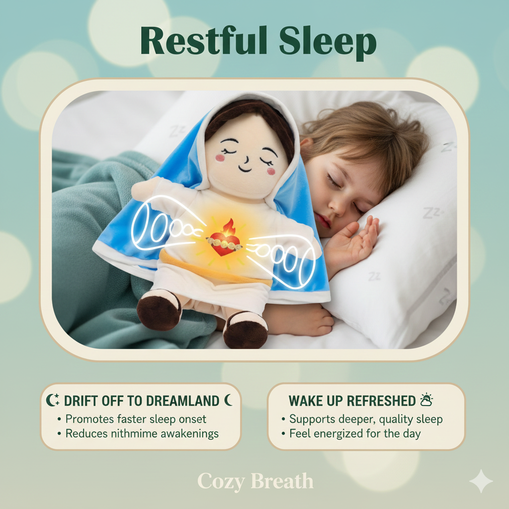 Breathing Jesus And Mary Plushie | Stress Relief Plush