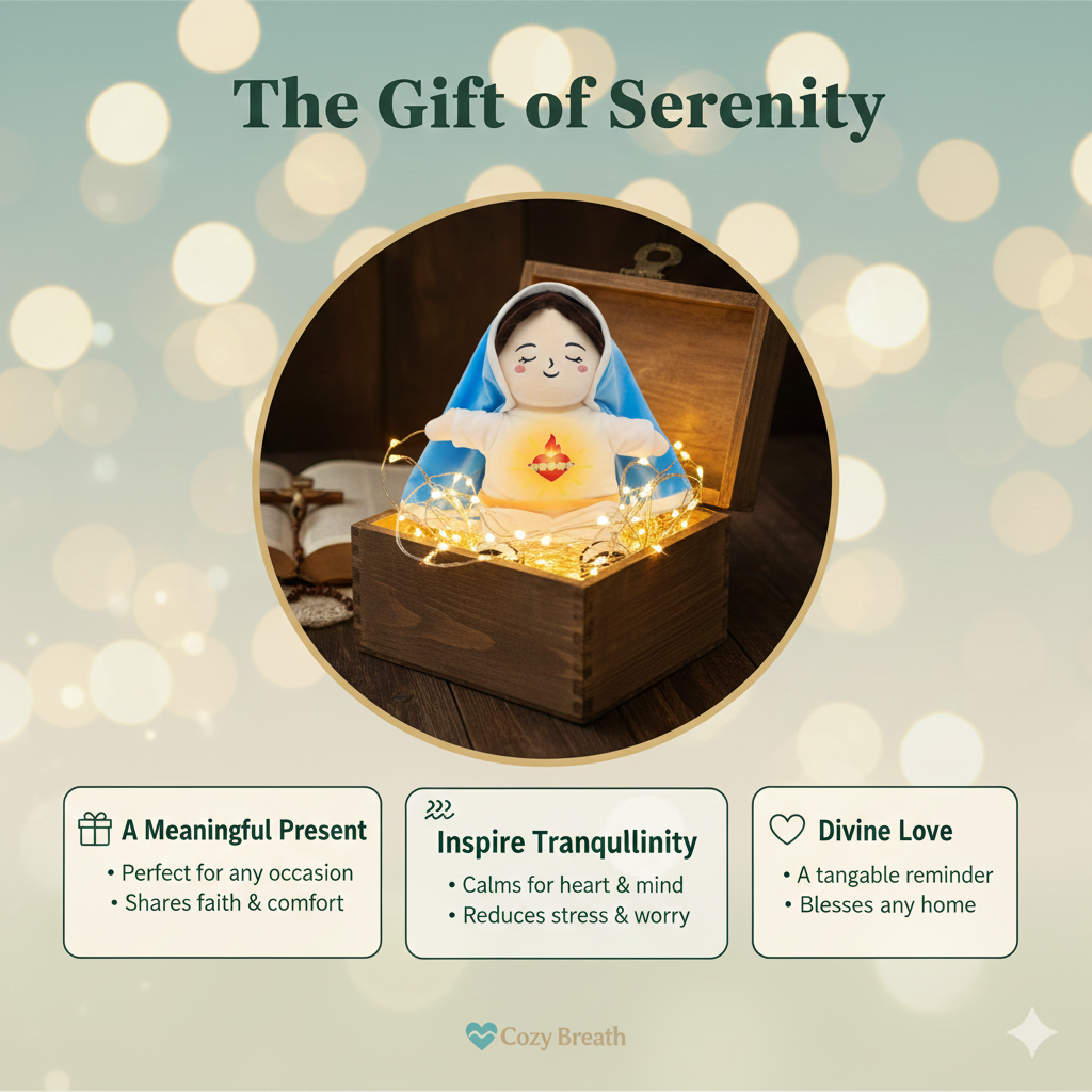 Breathing Jesus And Mary Plushie | Stress Relief Plush