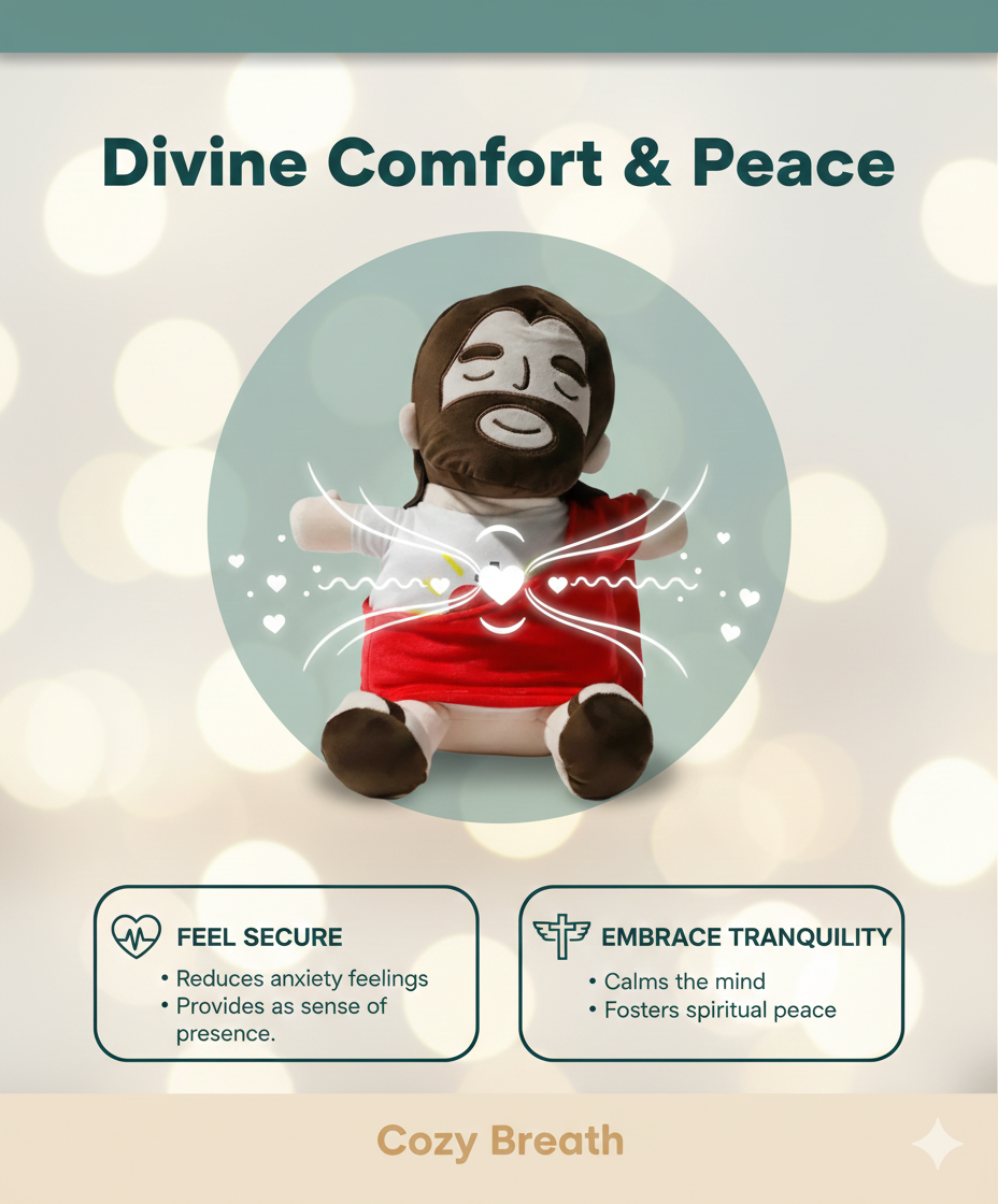 Breathing Jesus And Mary Plushie | Stress Relief Plush