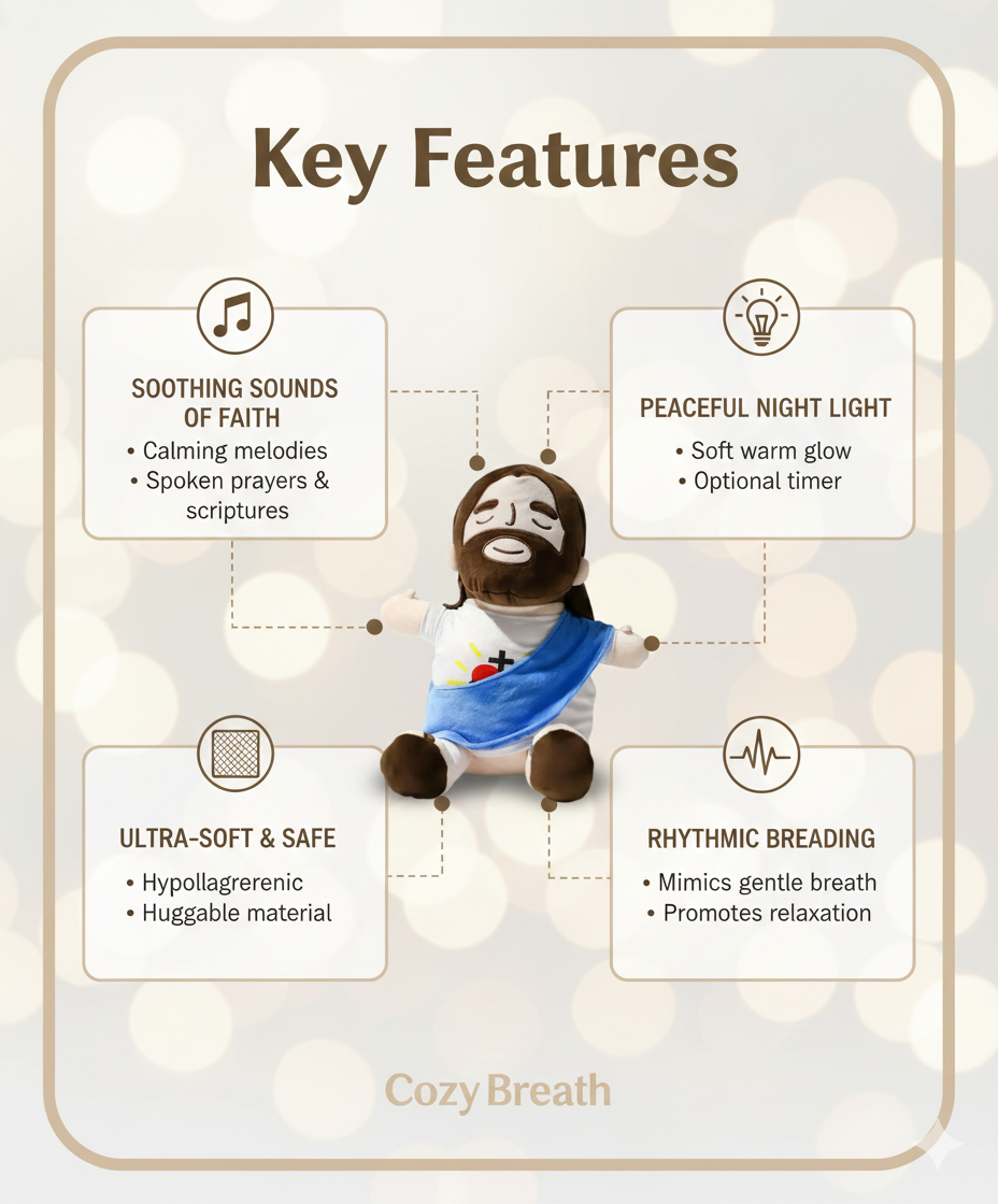 Breathing Jesus And Mary Plushie | Stress Relief Plush